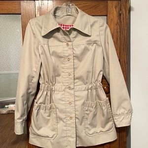 Women’s Beige Trench Coat Size 5/6